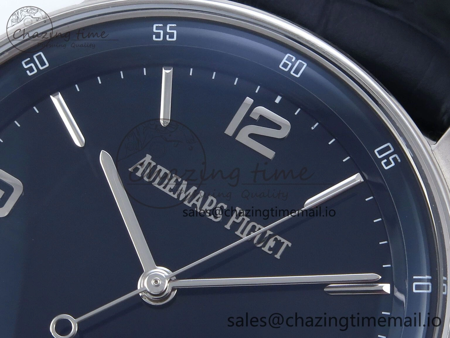 Code 11.59 SS 15210 APSF 1:1 Best Edition Blue Dial on Blue Leather Strap SA4302 Super Clone Youthful 4347