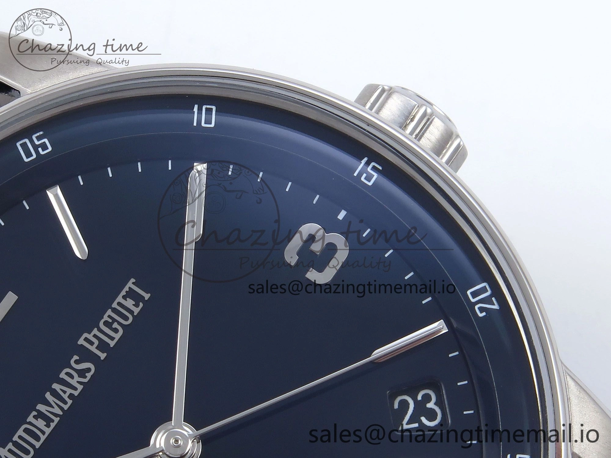 Code 11.59 SS 15210 APSF 1:1 Best Edition Blue Dial on Blue Leather Strap SA4302 Super Clone Youthful 4347