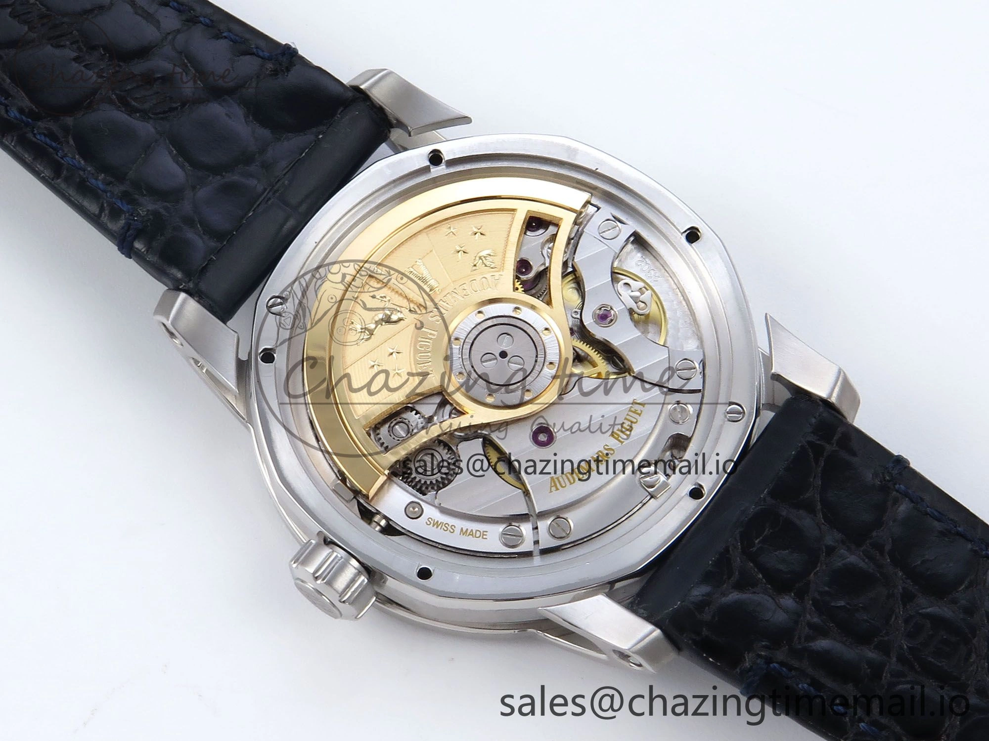 Code 11.59 SS 15210 APSF 1:1 Best Edition Blue Dial on Blue Leather Strap SA4302 Super Clone Youthful 4347