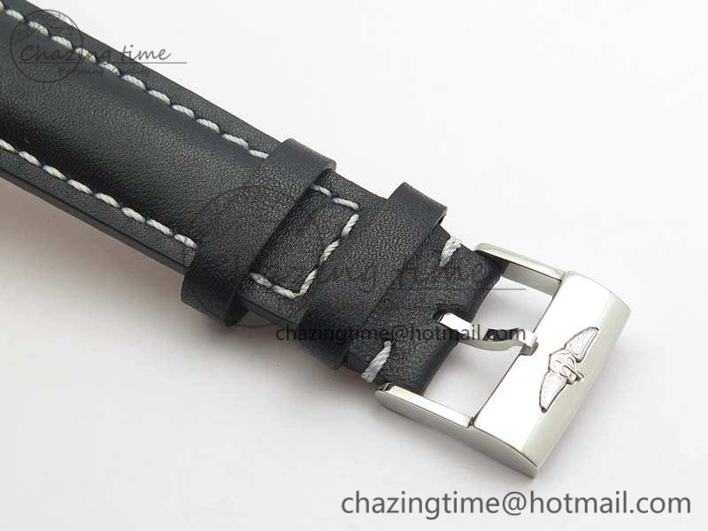 Affordable Colt Automatic 41mm SS Black Textured Dial On Black Leather Strap A 5704
