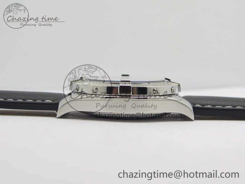 Affordable Colt Automatic 41mm SS Black Textured Dial On Black Leather Strap A 5704