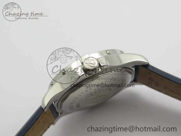 Upgraded Colt Automatic 41mm SS Blue Textured Dial On Blue Leather Strap A 5707