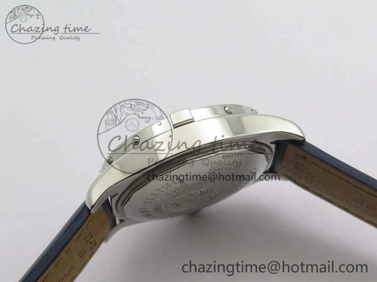 Upgraded Colt Automatic 41mm SS Blue Textured Dial On Blue Leather Strap A 5707