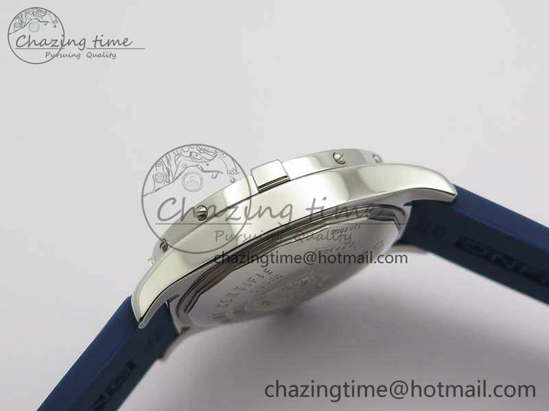 Colt Automatic 41mm SS Blue Textured Dial On Rubber Strap A Trendy 5706