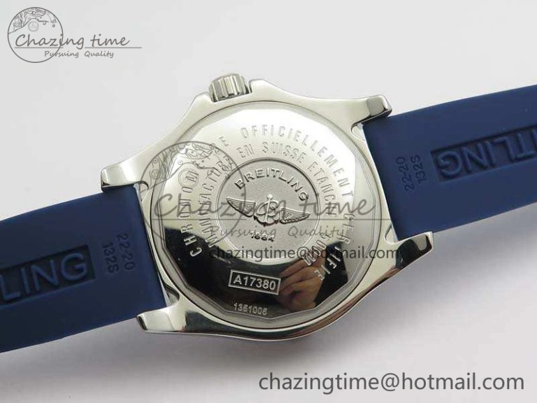 Colt Automatic 41mm SS Blue Textured Dial On Rubber Strap A Trendy 5706