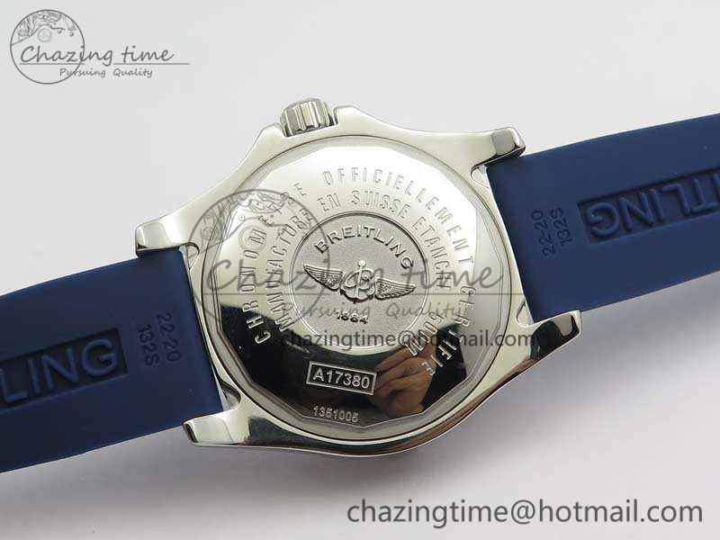 Colt Automatic 41mm SS Blue Textured Dial On Rubber Strap A Trendy 5706