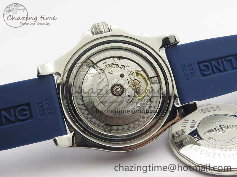 Colt Automatic 41mm SS Blue Textured Dial On Rubber Strap A Trendy 5706