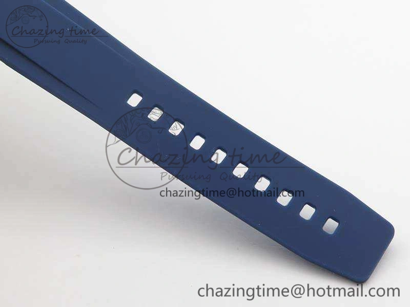 Colt Automatic 41mm SS Blue Textured Dial On Rubber Strap A Trendy 5706