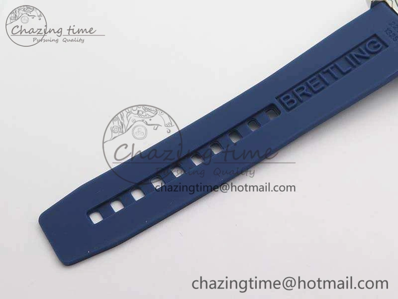 Colt Automatic 41mm SS Blue Textured Dial On Rubber Strap A Trendy 5706