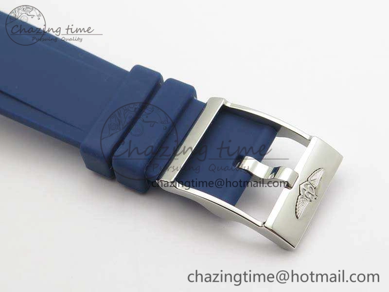 Colt Automatic 41mm SS Blue Textured Dial On Rubber Strap A Trendy 5706