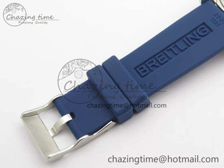 Colt Automatic 41mm SS Blue Textured Dial On Rubber Strap A Trendy 5706