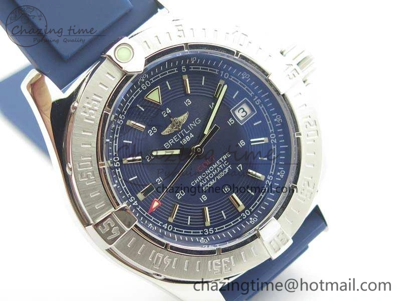 Colt Automatic 41mm SS Blue Textured Dial On Rubber Strap A Trendy 5706