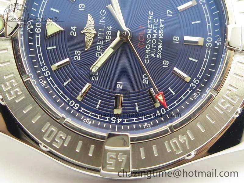 Colt Automatic 41mm SS Blue Textured Dial On Rubber Strap A Trendy 5706