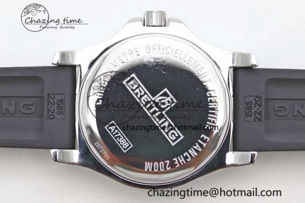 Efficient Colt Automatic 44mm SS TF 1:1 Best Edition Black Textured Dial on Rubber Strap A 5531