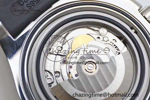 Efficient Colt Automatic 44mm SS TF 1:1 Best Edition Black Textured Dial on Rubber Strap A 5531