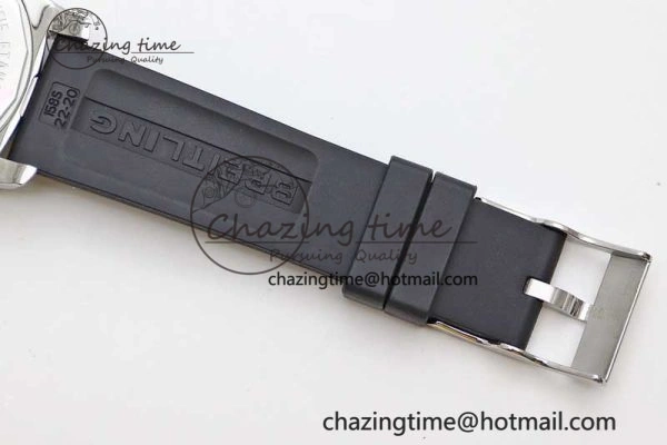 Efficient Colt Automatic 44mm SS TF 1:1 Best Edition Black Textured Dial on Rubber Strap A 5531