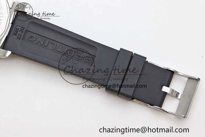 Efficient Colt Automatic 44mm SS TF 1:1 Best Edition Black Textured Dial on Rubber Strap A 5531