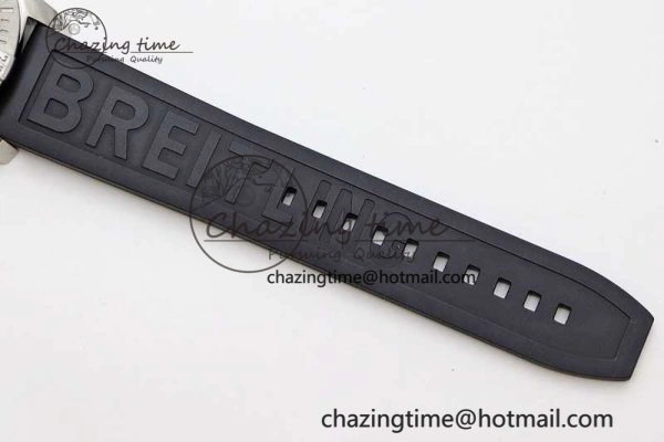 Efficient Colt Automatic 44mm SS TF 1:1 Best Edition Black Textured Dial on Rubber Strap A 5531