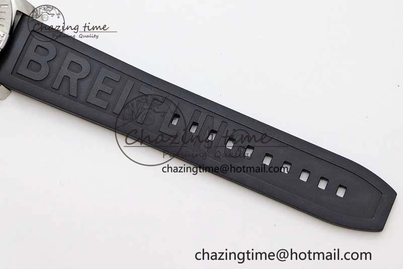 Efficient Colt Automatic 44mm SS TF 1:1 Best Edition Black Textured Dial on Rubber Strap A 5531