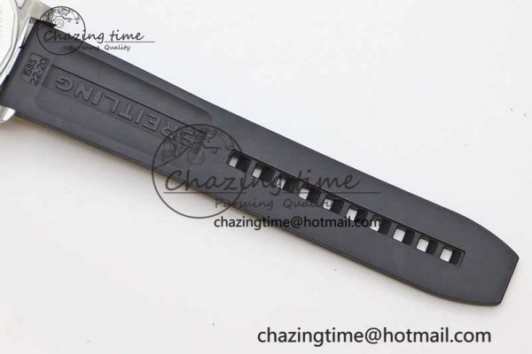 Efficient Colt Automatic 44mm SS TF 1:1 Best Edition Black Textured Dial on Rubber Strap A 5531