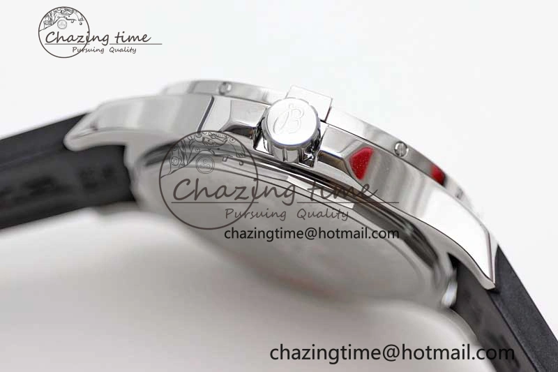 Efficient Colt Automatic 44mm SS TF 1:1 Best Edition Black Textured Dial on Rubber Strap A 5531