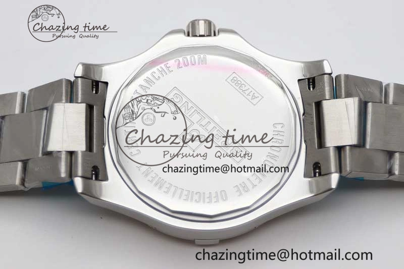 ZeroBulk Colt Automatic 44mm SS TF 1:1 Best Edition Black Textured Dial on SS Bracelet A 5528