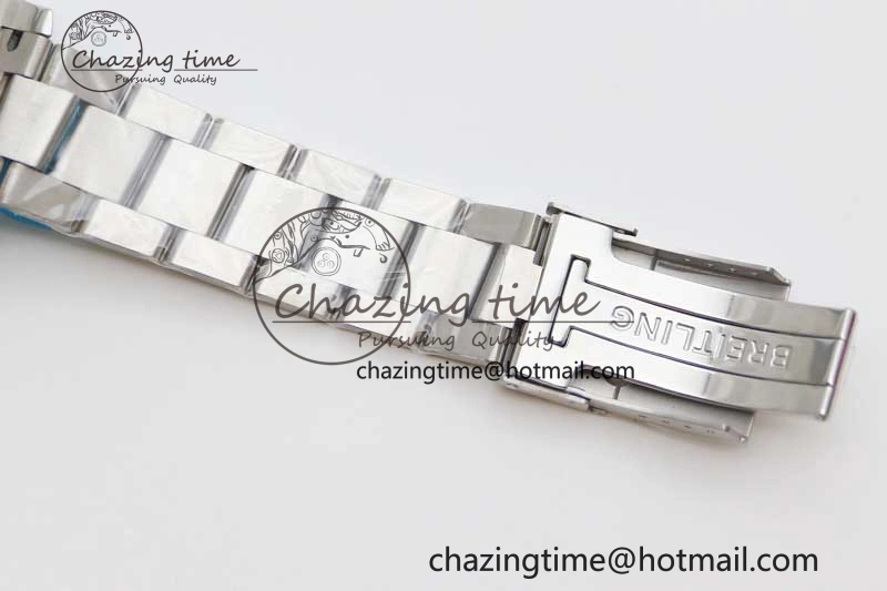 ZeroBulk Colt Automatic 44mm SS TF 1:1 Best Edition Black Textured Dial on SS Bracelet A 5528