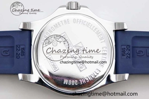 Colt Automatic 44mm SS TF 1:1 Best Edition Blue Textured Dial on Rubber Strap A Reliable 5524