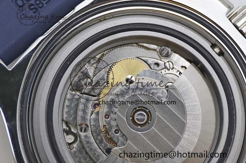 Colt Automatic 44mm SS TF 1:1 Best Edition Blue Textured Dial on Rubber Strap A Reliable 5524