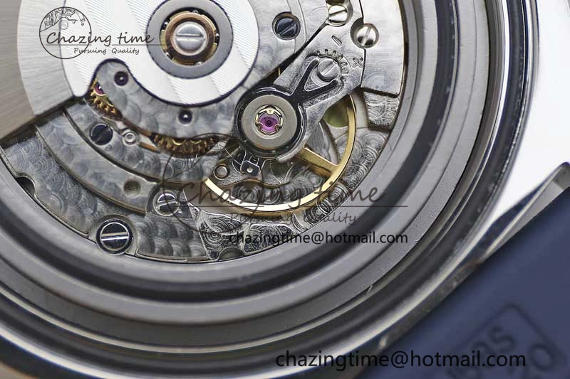 Colt Automatic 44mm SS TF 1:1 Best Edition Blue Textured Dial on Rubber Strap A Reliable 5524