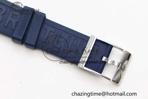 Colt Automatic 44mm SS TF 1:1 Best Edition Blue Textured Dial on Rubber Strap A Reliable 5524