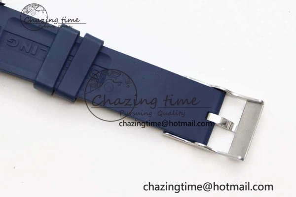 Colt Automatic 44mm SS TF 1:1 Best Edition Blue Textured Dial on Rubber Strap A Reliable 5524