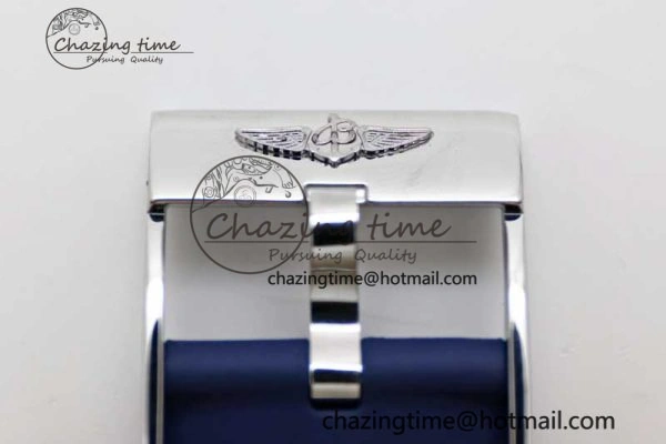 Colt Automatic 44mm SS TF 1:1 Best Edition Blue Textured Dial on Rubber Strap A Reliable 5524