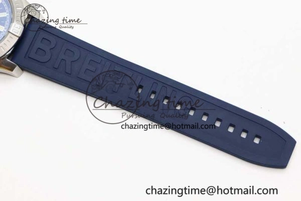 Colt Automatic 44mm SS TF 1:1 Best Edition Blue Textured Dial on Rubber Strap A Reliable 5524