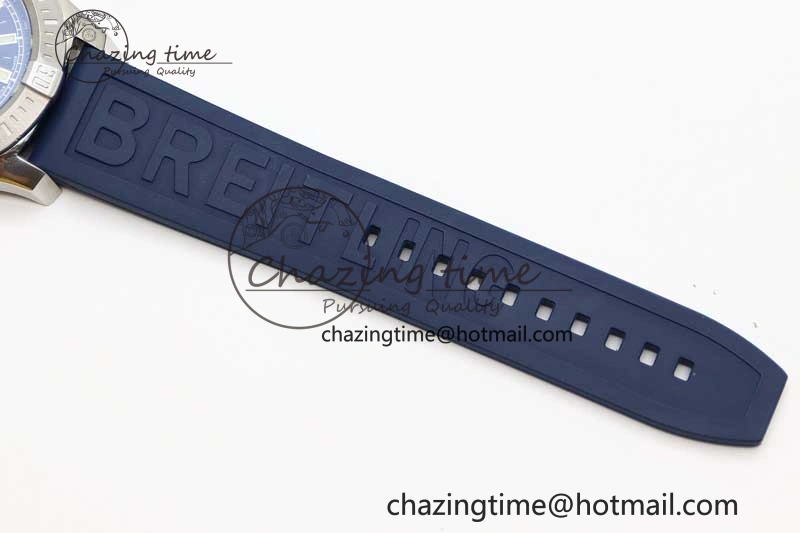 Colt Automatic 44mm SS TF 1:1 Best Edition Blue Textured Dial on Rubber Strap A Reliable 5524