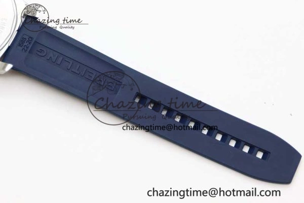 Colt Automatic 44mm SS TF 1:1 Best Edition Blue Textured Dial on Rubber Strap A Reliable 5524