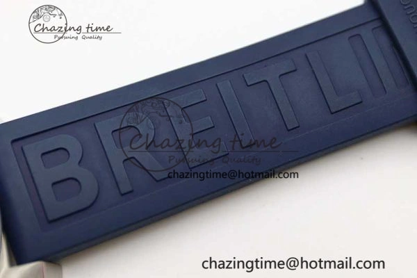 Colt Automatic 44mm SS TF 1:1 Best Edition Blue Textured Dial on Rubber Strap A Reliable 5524