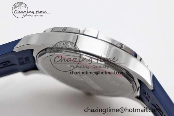 Colt Automatic 44mm SS TF 1:1 Best Edition Blue Textured Dial on Rubber Strap A Reliable 5524