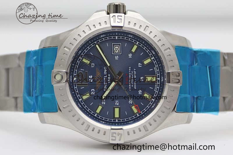 Thermal Colt Automatic 44mm SS TF 1:1 Best Edition Blue Textured Dial on SS Bracelet A 5530