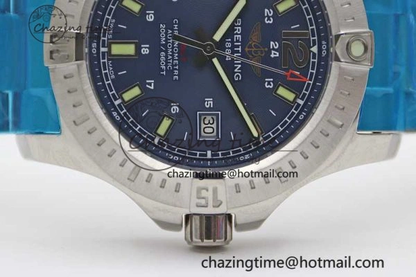 Thermal Colt Automatic 44mm SS TF 1:1 Best Edition Blue Textured Dial on SS Bracelet A 5530