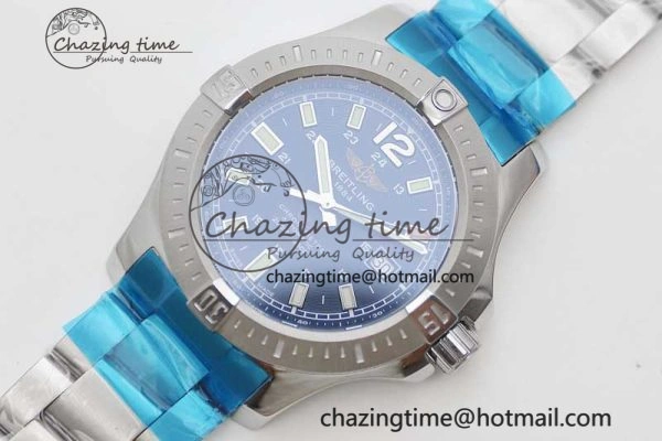 Thermal Colt Automatic 44mm SS TF 1:1 Best Edition Blue Textured Dial on SS Bracelet A 5530