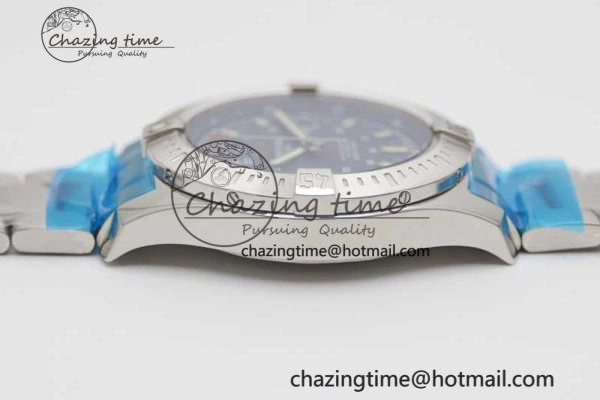 Thermal Colt Automatic 44mm SS TF 1:1 Best Edition Blue Textured Dial on SS Bracelet A 5530