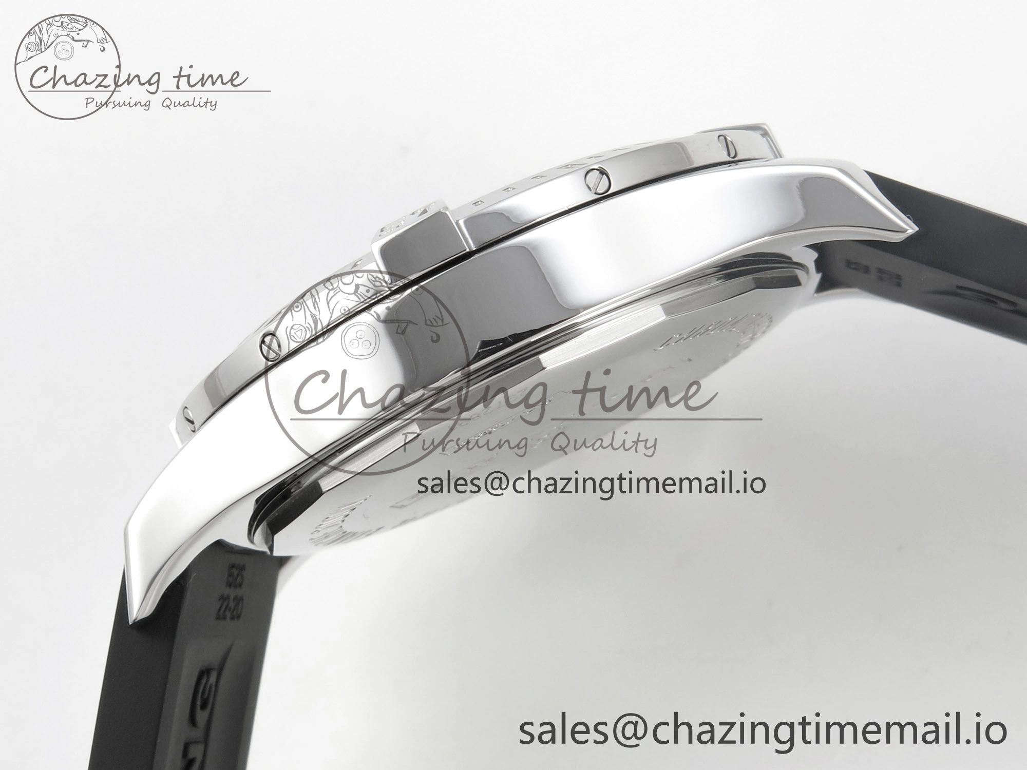 Sleek Colt Automatic 44mm TF 1:1 Best Edition Black Dial on Black Rubber Strap A2824 V 5394