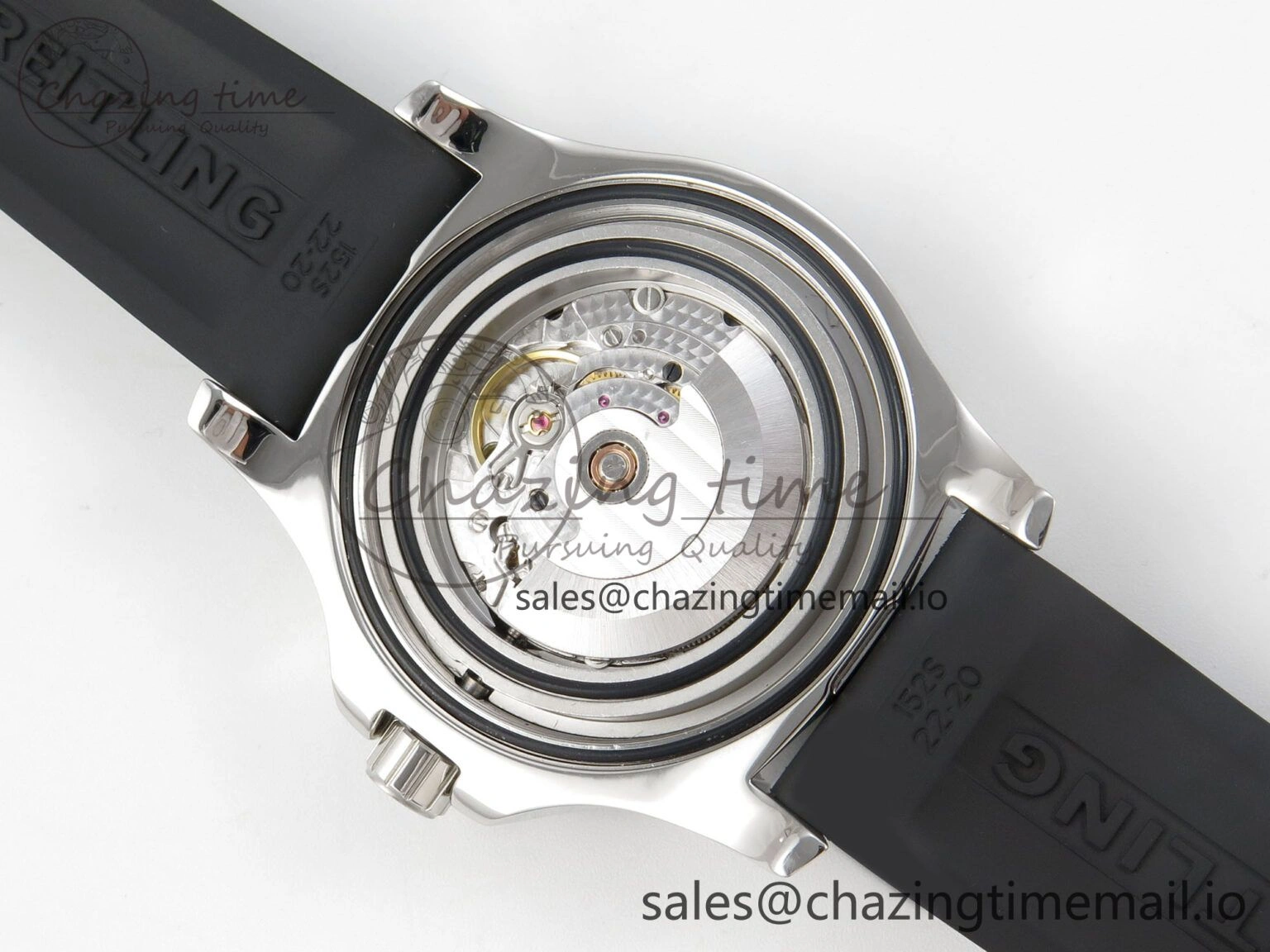 Sleek Colt Automatic 44mm TF 1:1 Best Edition Black Dial on Black Rubber Strap A2824 V 5394