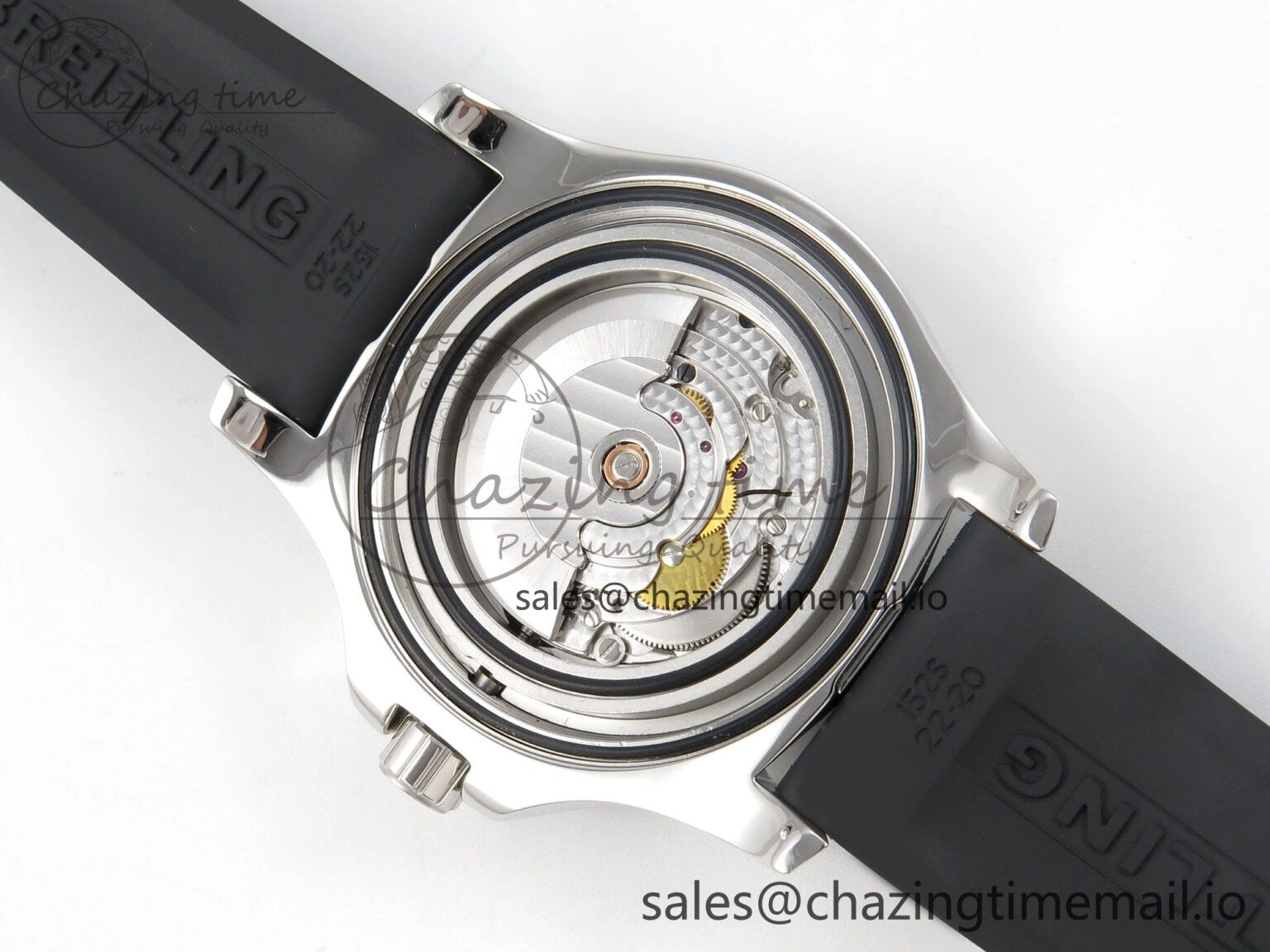 Sleek Colt Automatic 44mm TF 1:1 Best Edition Black Dial on Black Rubber Strap A2824 V 5394