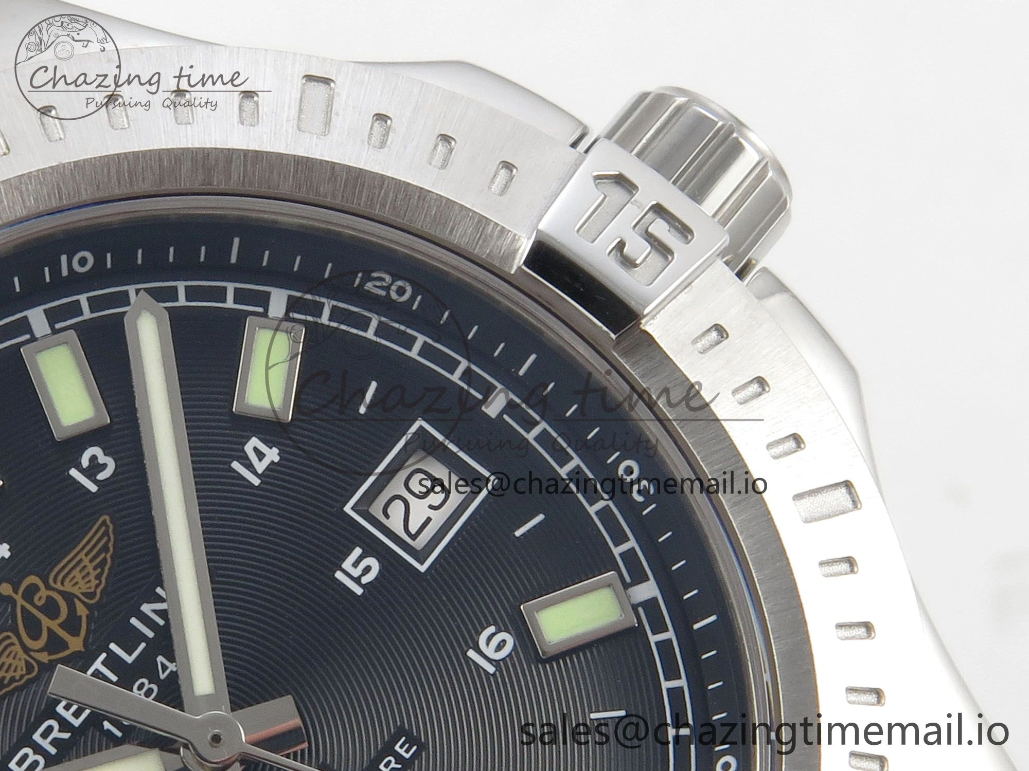 Sleek Colt Automatic 44mm TF 1:1 Best Edition Black Dial on Black Rubber Strap A2824 V 5394