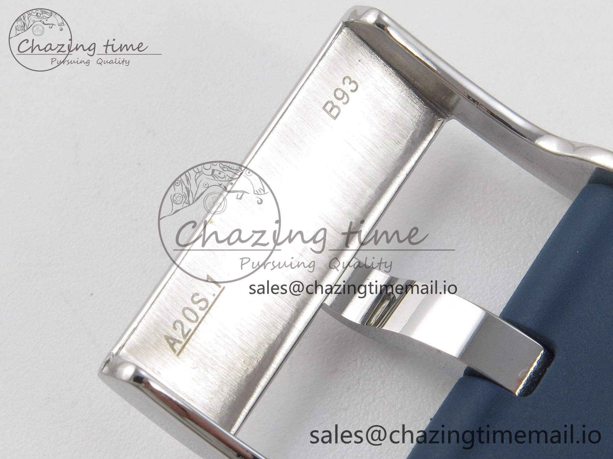 Colt Automatic 44mm TF 1:1 Best Edition Blue Dial on Blue Rubber Strap A2824 V EyeCatching 5391