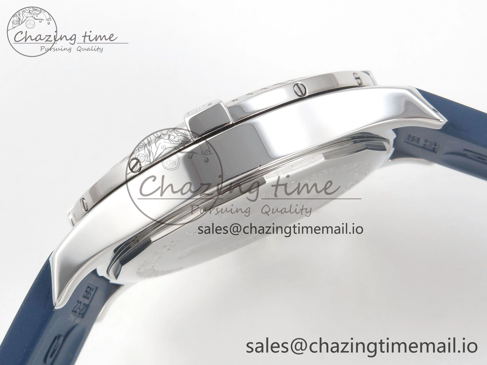 Colt Automatic 44mm TF 1:1 Best Edition Blue Dial on Blue Rubber Strap A2824 V EyeCatching 5391
