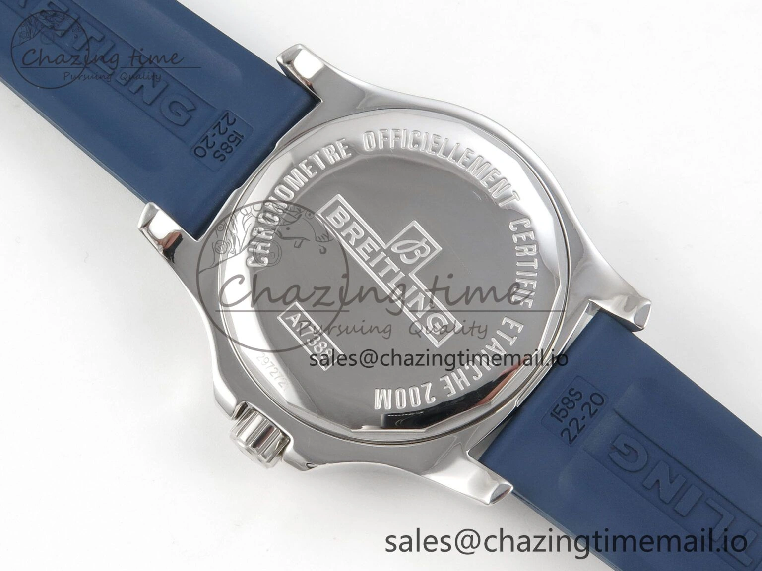 Colt Automatic 44mm TF 1:1 Best Edition Blue Dial on Blue Rubber Strap A2824 V EyeCatching 5391