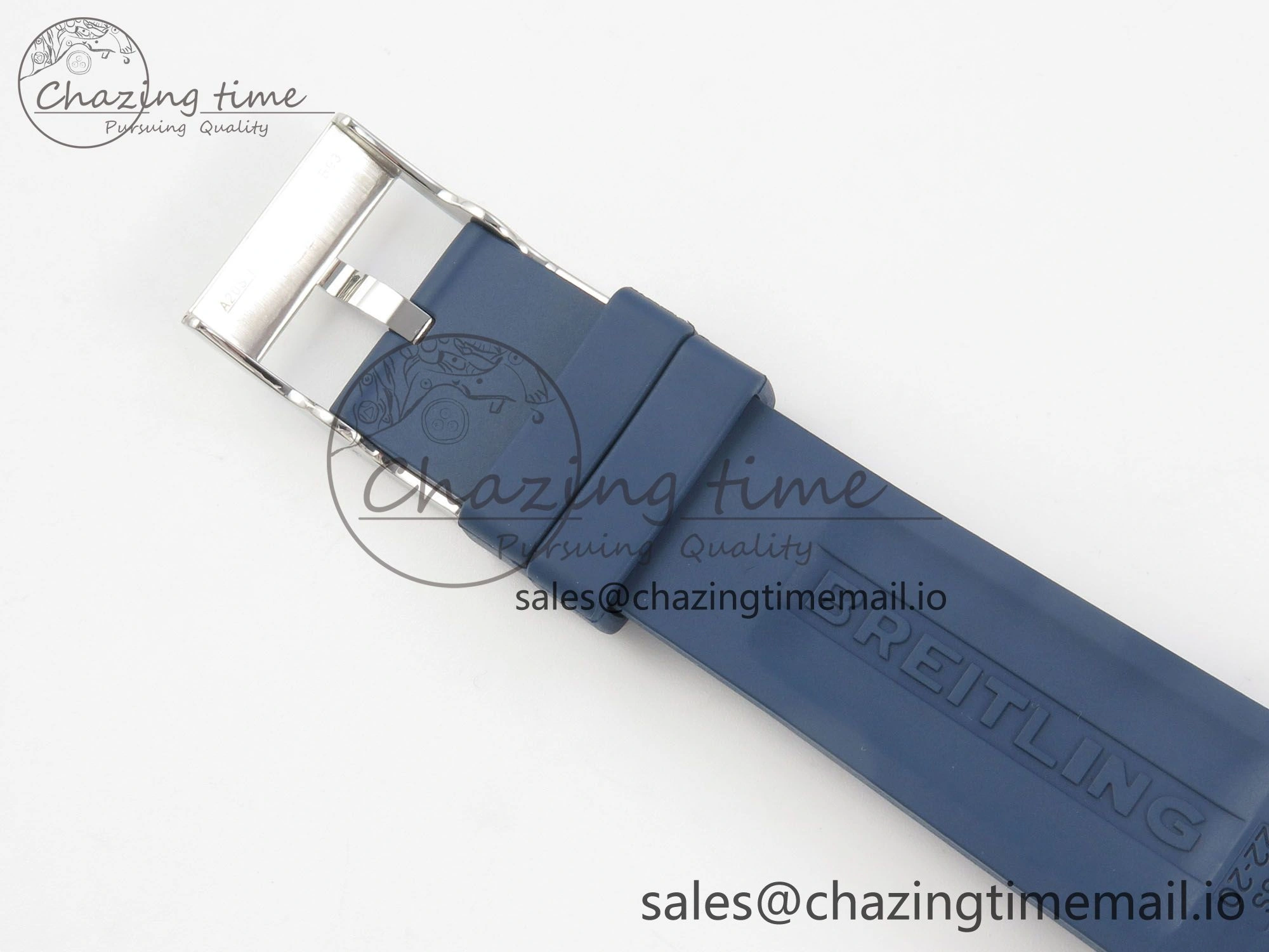 Colt Automatic 44mm TF 1:1 Best Edition Blue Dial on Blue Rubber Strap A2824 V EyeCatching 5391